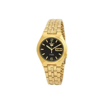 SEIKO Automatic Mechanical Movement Stainless Steel Strap Watch Men's Watches Black Dial