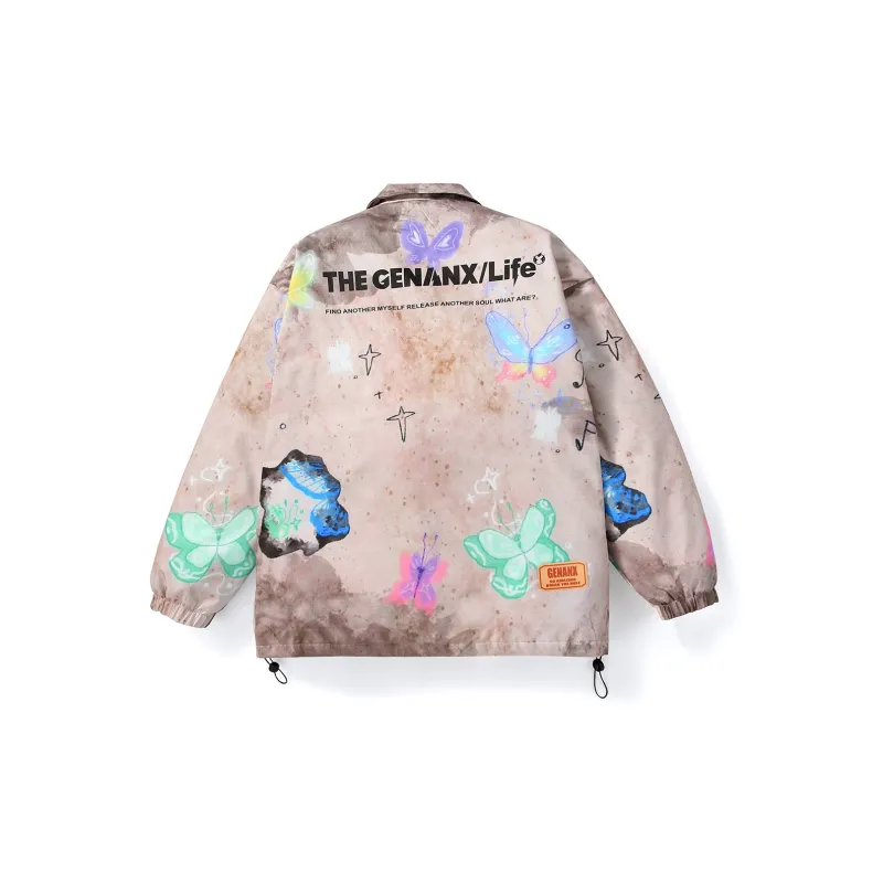 GENANX Puffer Jacket Unisex Individual Print-1