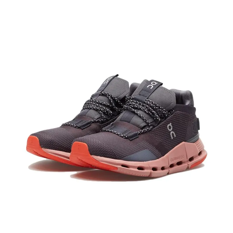 On Women's Cloudnova 'Black Eclipse Rose'-2