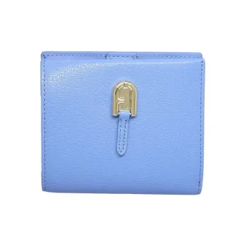 Furla Leather Wallet Women's Light Blue