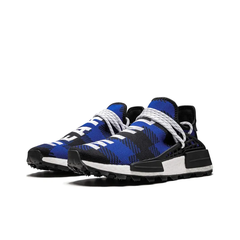 Adidas Nmd Hu Pharrell X Bbc Blue Plaid-2