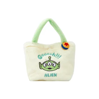 Disney Disney Aiien Plush Tote Bag Shopping Bag Handbag Shoulder Bag Women's Ivory