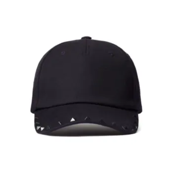 Valentino Rockstud Cotton Baseball Cap