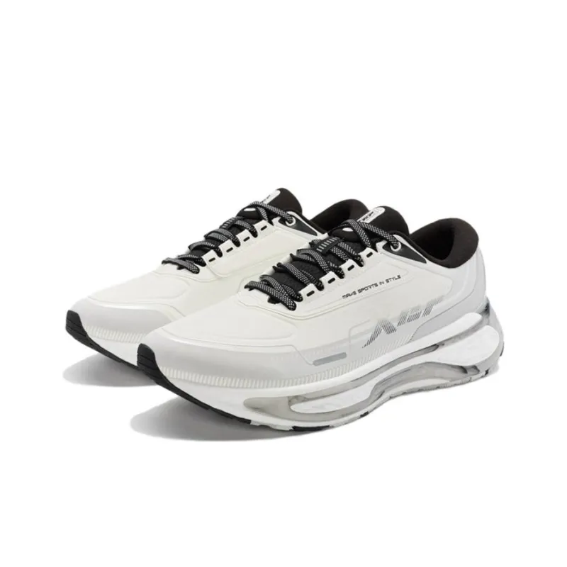 XTEP Cushioning, Wear Resistant Low Top Running Shoes Men's White Gray-2