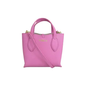 Furla Leather Tote Bag, Shopping Bag, Shoulder Bag, Handbag Mini Women's Pink