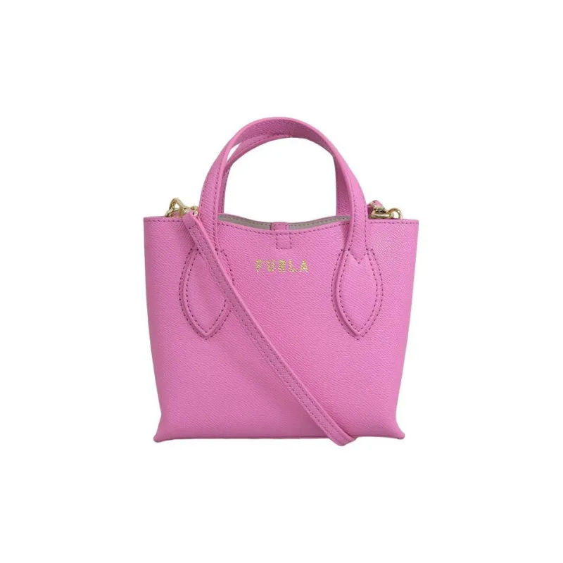 Furla Leather Tote Bag, Shopping Bag, Shoulder Bag, Handbag Mini Women's Pink-0