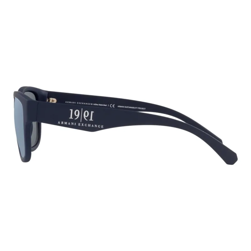 ARMANI EXCHANGE Plastic Square Sunglasses Men's Blue-3