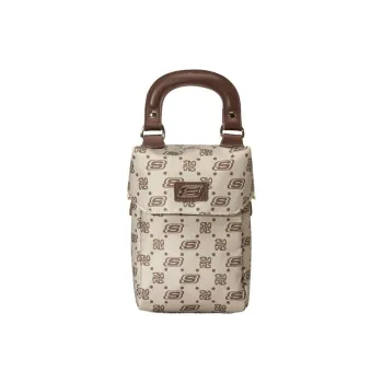 Skechers LeSportsac Collaboration Fabric Handbag, Shoulder Bag, Crossbody Bag Small Size Unisex Tiger's Eye Brown