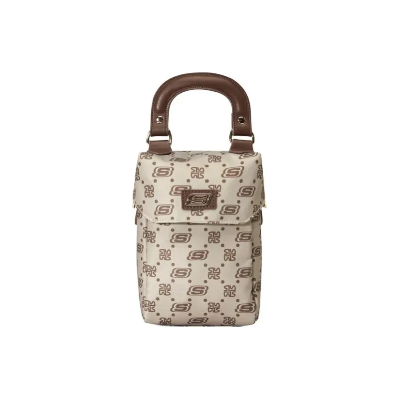 Skechers LeSportsac Collaboration Fabric Handbag, Shoulder Bag, Crossbody Bag Trumpets Unisex Tiger's Eye Brown-0