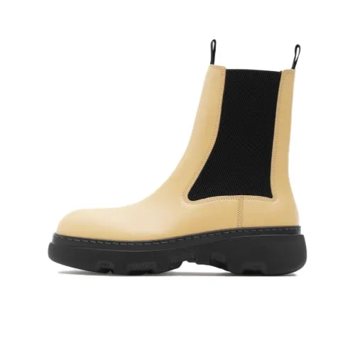 Burberry Creeper Leather Chelsea Boots