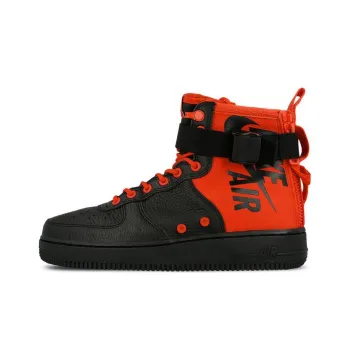 Nike Sf Air Force 1 Mid Habanero Red Black