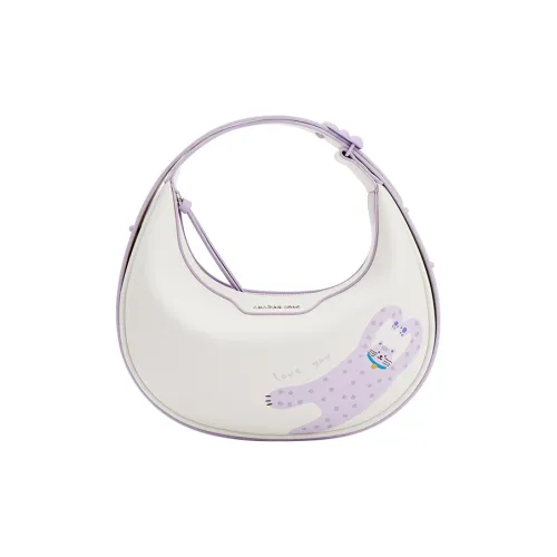AMAZING SONG Cow Leather One Shoulder Handbags Regular Women's Cream White/Hug Pink