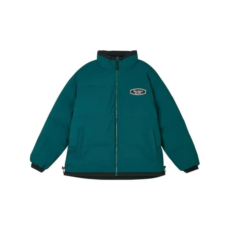 Skechers Colorful Puffer Jacket Unisex Carbon Black-2