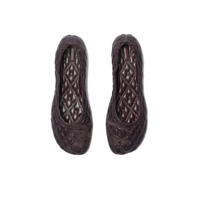 Burberry Sadler Casual Single Shoes Women's Brown-4
