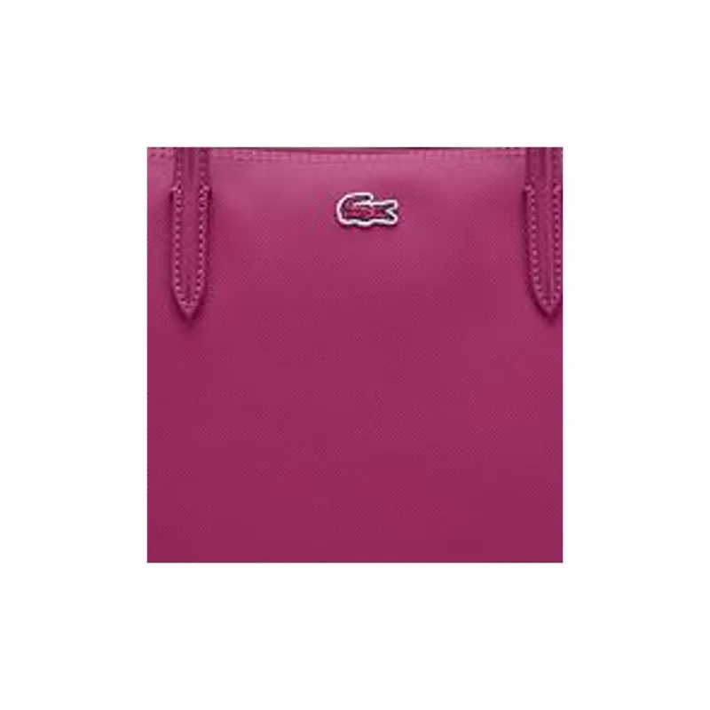 LACOSTE PVC Tote Bag, Shopping Bag, Handbag Medium Size Women's Peach Pink-4