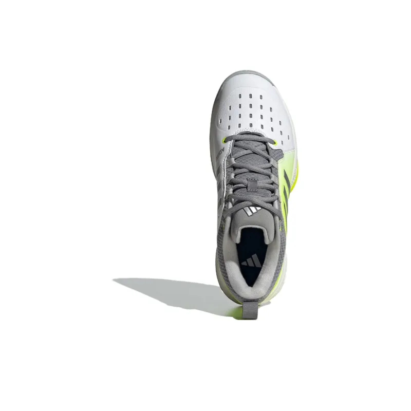 Adidas Court Pickleball Cloud White Silver Metallic Lucid Lemon Women's-3