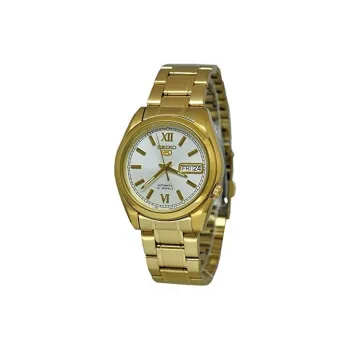 SEIKO Automatic Mechanical Movement Stainless Steel Strap Watch Men's Watches White Dial SNKL58K1
