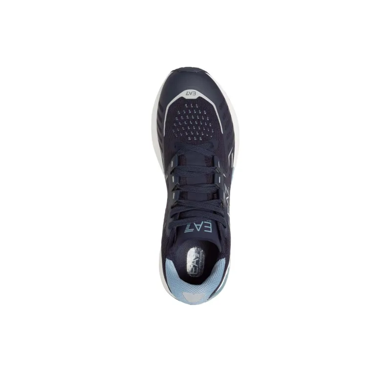 EMPORIO ARMANI EA7 Wear-Resistant Low-Top Casual Shoes Men's Black Blue-3