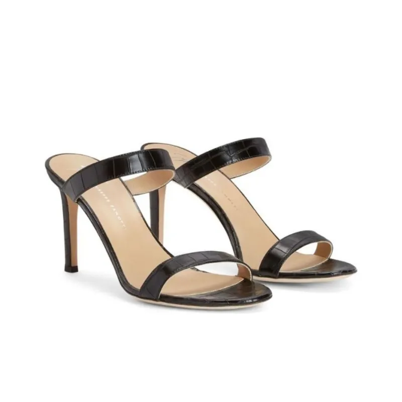 Giuseppe Zanotti Calista 85mm Crocodile effect Sandals Women's-1