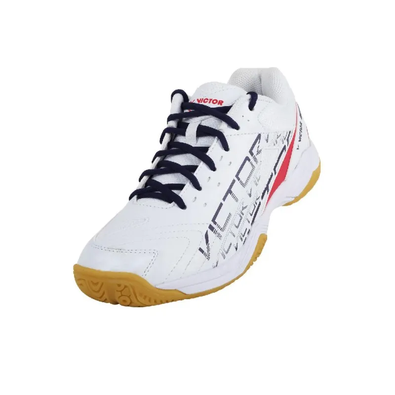 VICTOR Abrasion Resistant Coverage Low Top Badminton Shoes Unisex Bright White-2