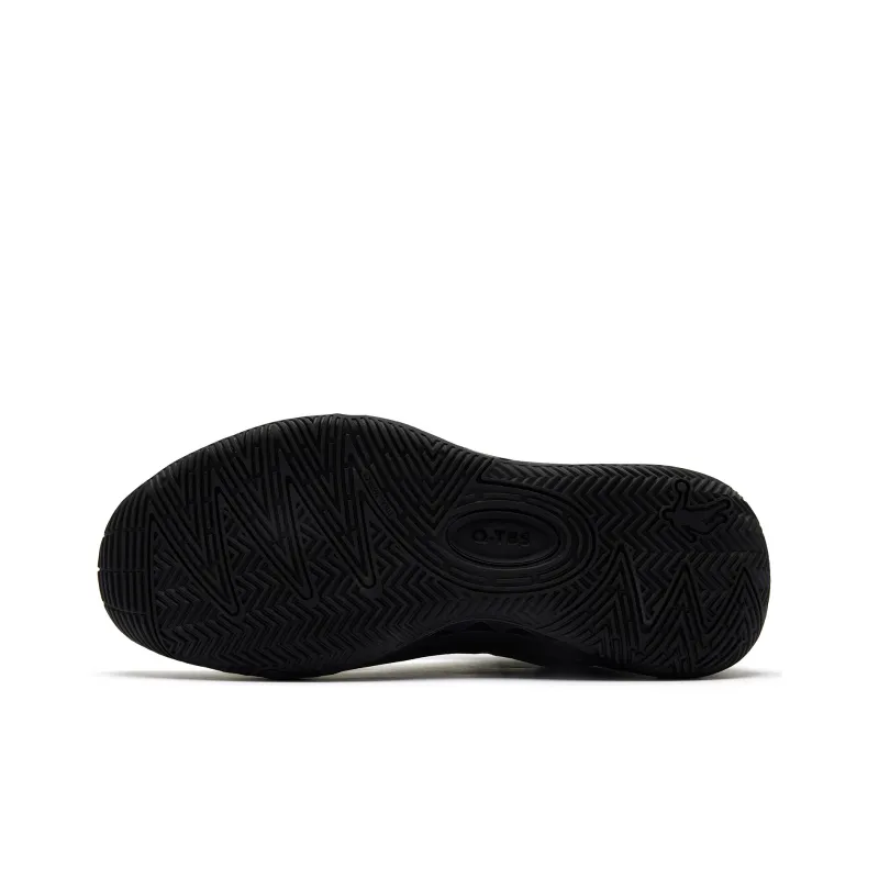 QIAODAN Killing Move 3.0 Shock Absorbers Mid Top Basketball Shoes Men's Black Gold-4