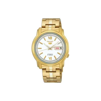 SEIKO Automatic Mechanical Movement Stainless Steel Strap Watch Men's Watches White Dial