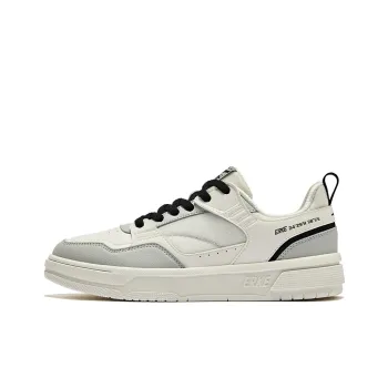 Erke Pioneer Anti Slip Wear Resistant Low Top Skateboard Shoes Women's Microcrystal White Mist Gray