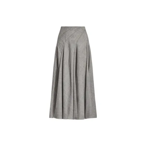 Polo Ralph Lauren FW23 Casual Long Skirts Women's Gray