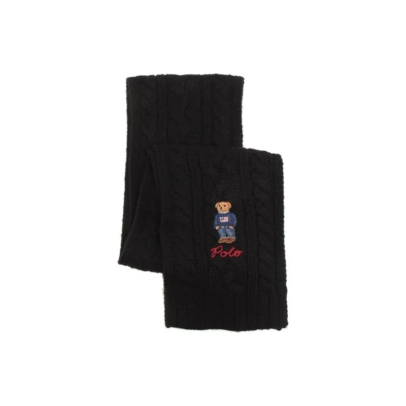 Polo Ralph Lauren Knit Scarves Unisex Black-1