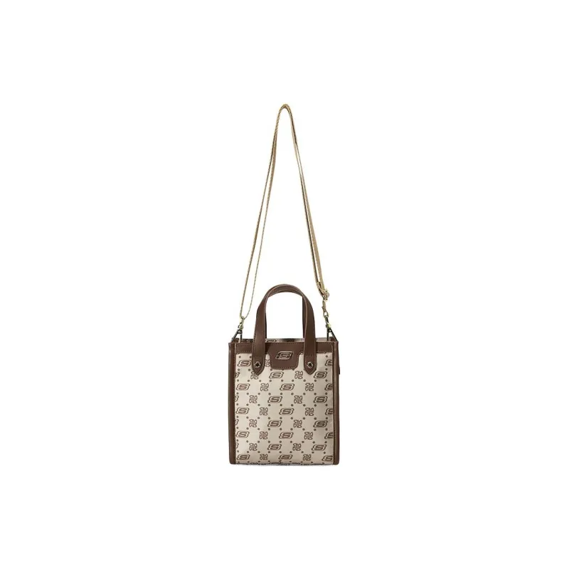 Skechers LeSportsac Poetry Joint Fabric Handbags Shoulder Bag Crossbody Bag Small Size Unisex Tiger's Eye Brown-1