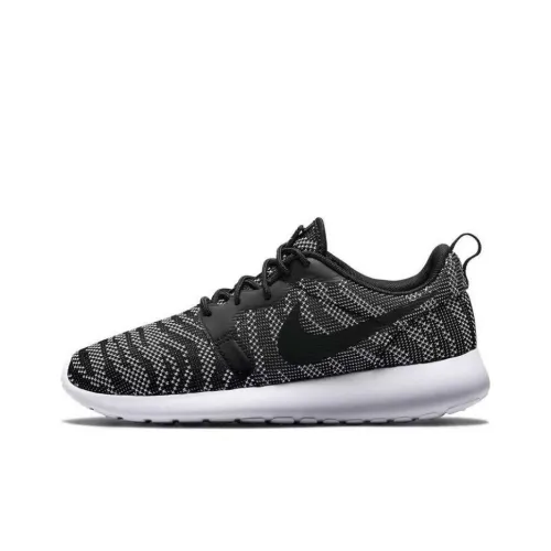 Nike Roshe Run Jacquard White Black Women's