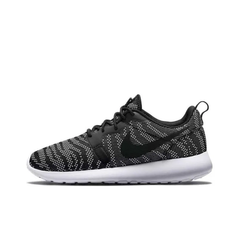 Nike Roshe Run Jacquard White Black Women's-0