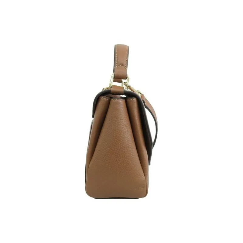 Furla Leather Shoulder Bag, Crossbody Bag, Handbag Trumpets Women's Cognac Brandy-2