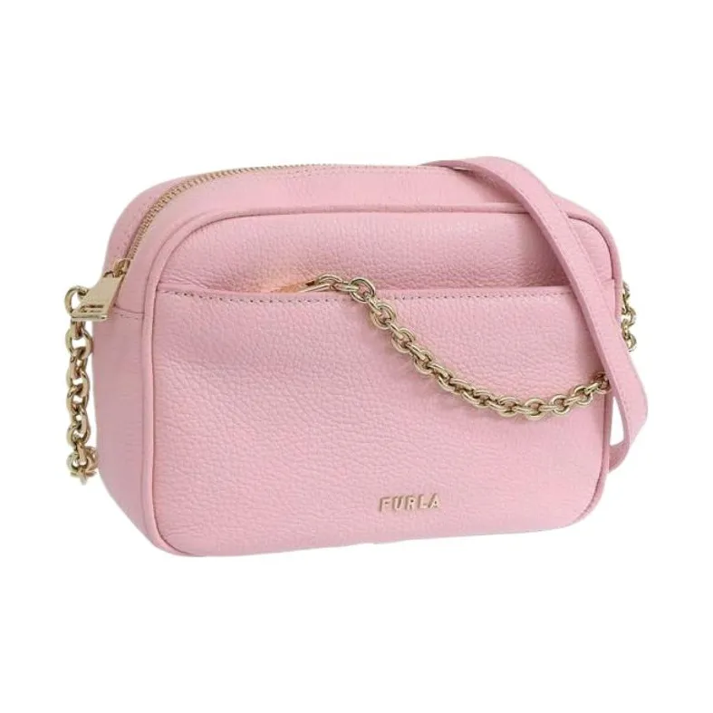 Furla Leather Shoulder Bag, Crossbody Bag Women's Light Pink-1