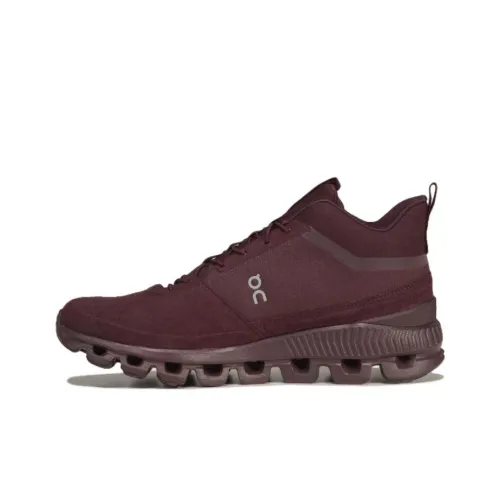 On Running Cushioning, Wear Resistant Low Top Running Shoes Women's Burgundy