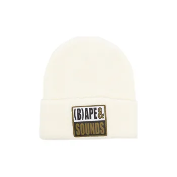 A BATHING APE Bape Sounds Logo-patch Beanie