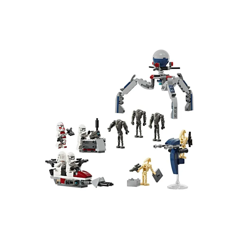 LEGO Star Wars Collection Clone Soldier And Fighter Robot Battle Set Building Blocks 215pcs 75372-1
