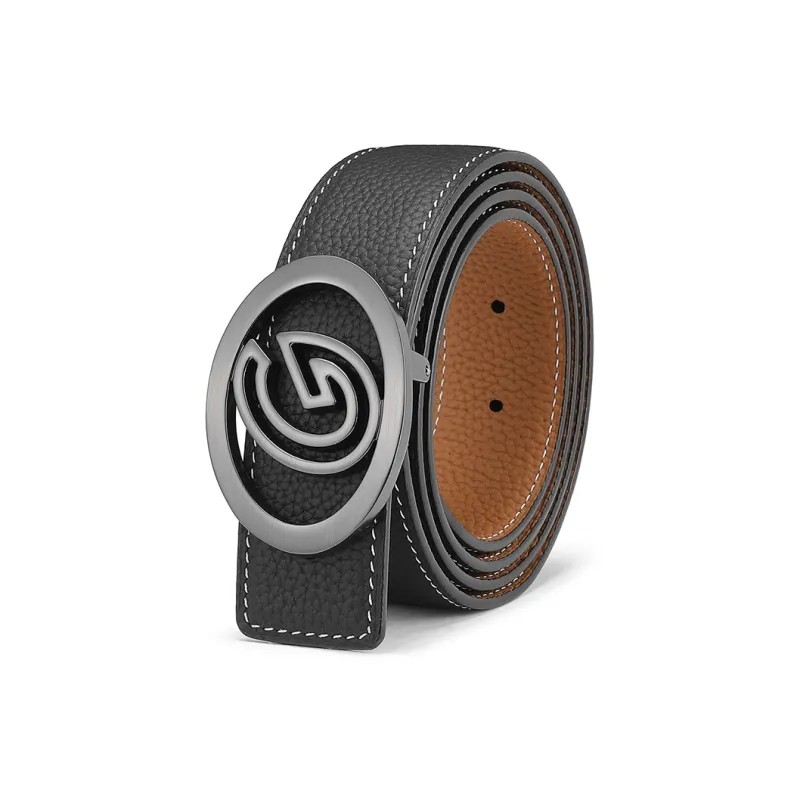 FAIRWHALE Dual Use Top Grain Cow Leather Vintage With Alloy Plate Buckle Genuine Leather Belts Men's Width 3.5CM-1
