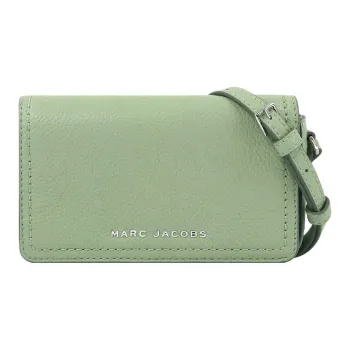 MARC JACOBS Leather Small Square Bag, Crossbody Bag, Shoulder Bag Women's Mint