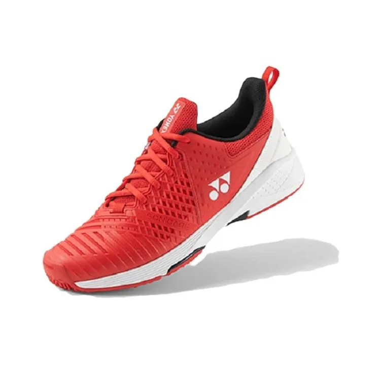 YONEX Sonicage 3 Low Top Tennis Shoes Unisex Red-1