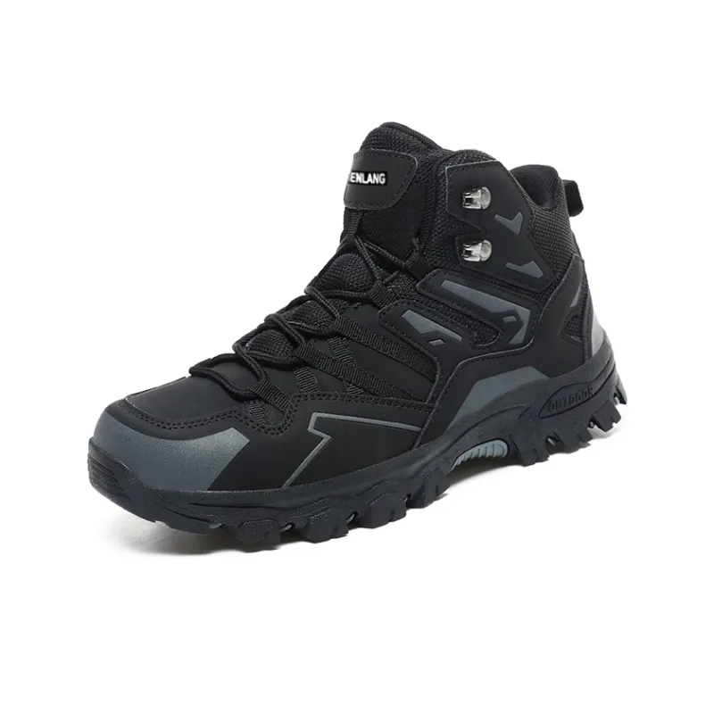 GESENLANG High Top Outdoor Shoes Men's Black-2