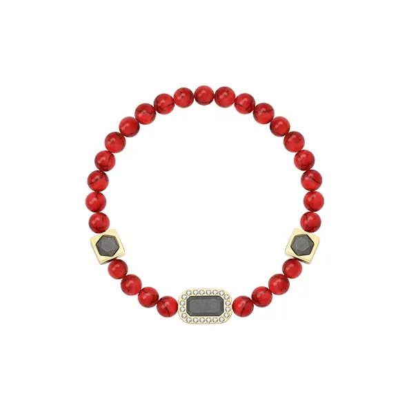 BABAMA Red Turquoise Bracelets Unisex-0