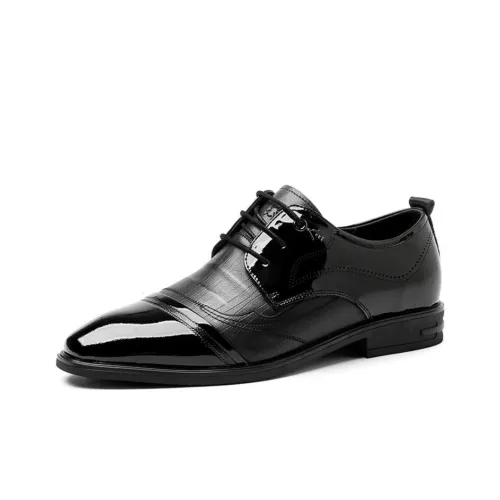 Spider King Dress Shoes Men Low-Top Black