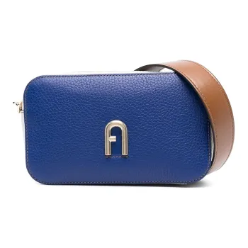 Furla Calfskin Shoulder Bag, Crossbody Bag Mini Women's Blue