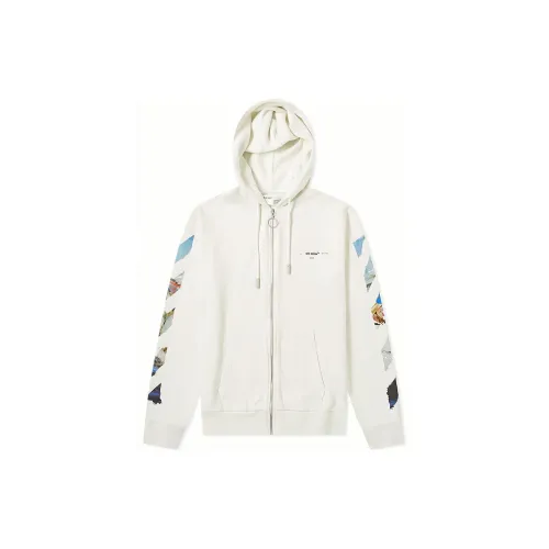 OFF-WHITE Diag Colored Arrow Zip Hoodie 