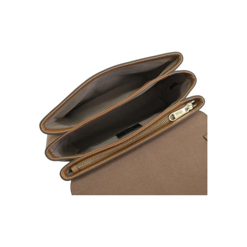 Furla Leather Shoulder Bag, Crossbody Bag, Handbag Trumpets Women's Cognac Brandy-3