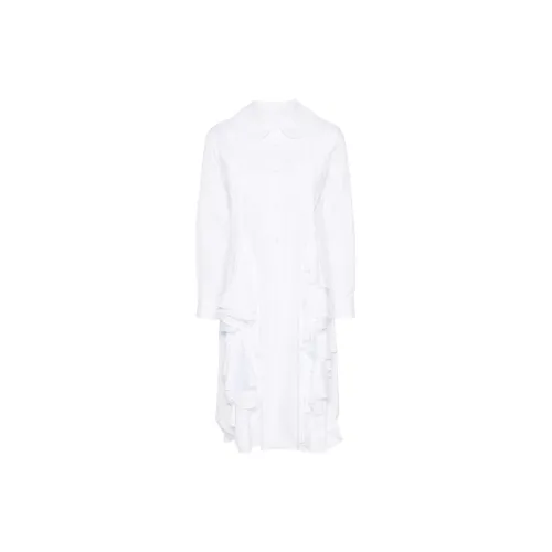 CDG Long-Sleeved Dresses Women's White