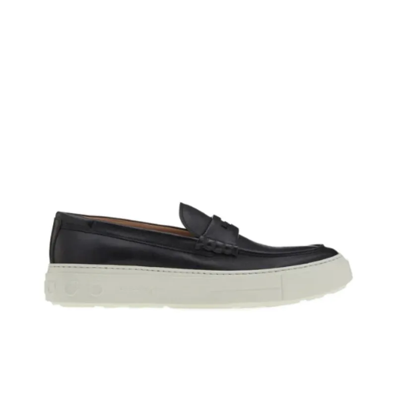 FERRAGAMO Business Casual Leather Shoes 'Black' Men's-1