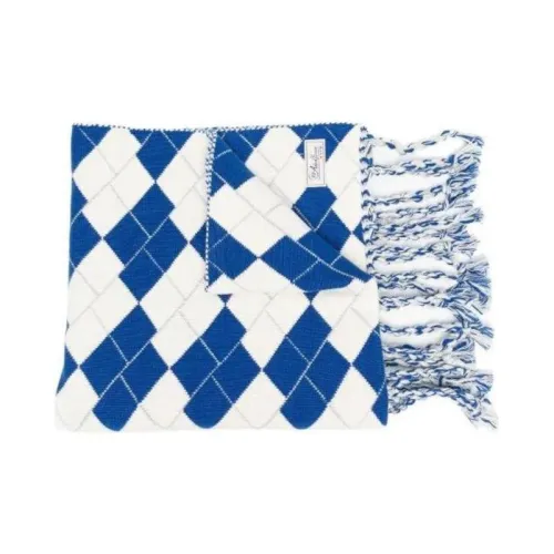 ADER ERROR Knit Scarves Men's Blue White