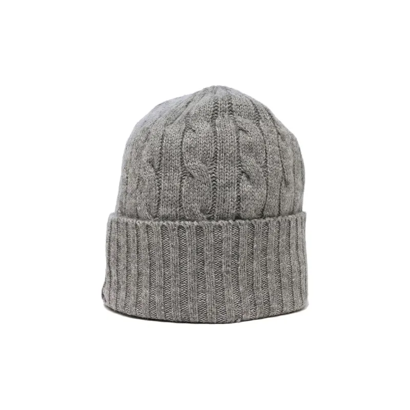 Polo Ralph Lauren Wool Cashmere Beanies Unisex Gray-1